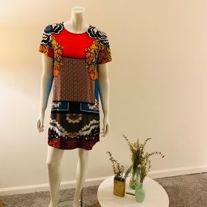 Express Mini Multicolor Shift Dress